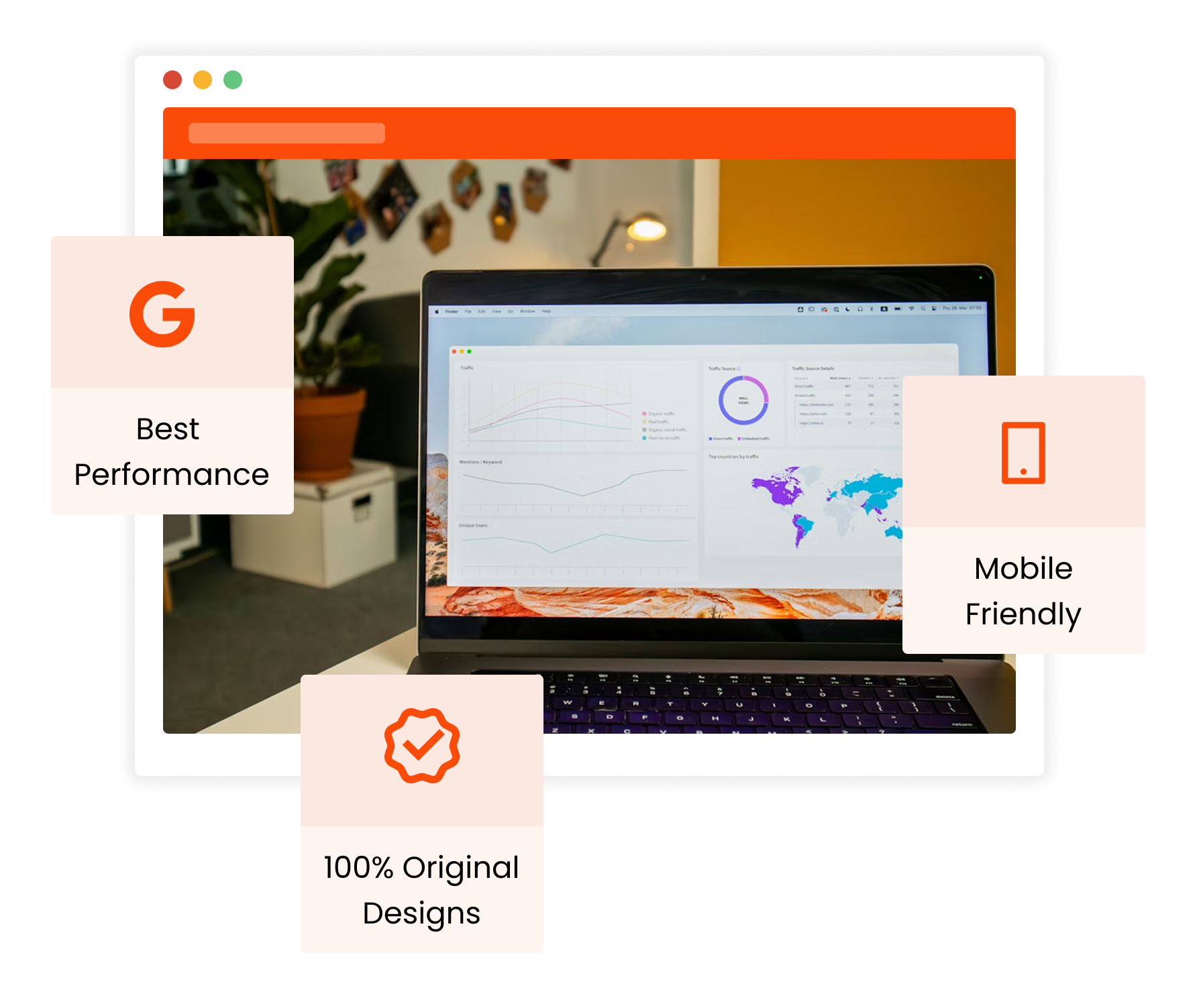 Custom UI/UX and Web Architecture Mockup